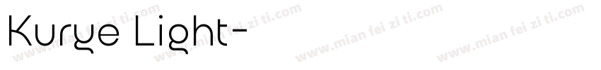 Kurye Light字体转换